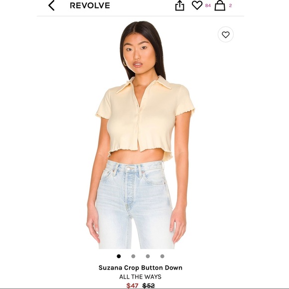 Suzana Crop Button Down - ALL THE WAYS - Picture 5 of 5